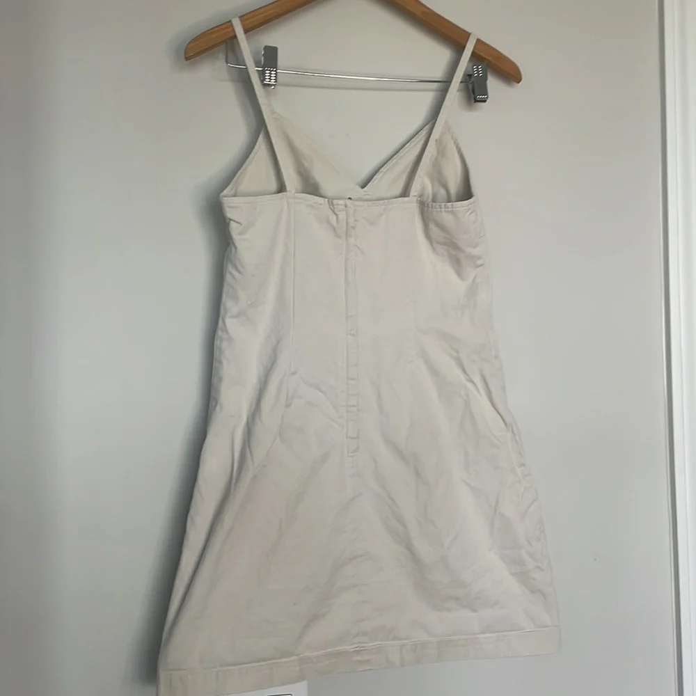 J. Crew Khaki Cream Mini Dress Sz 6